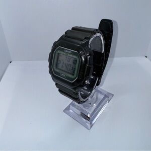Casio Illuminator F-108WH 42.6mm Army Green Resin Case Strap Men's Digital